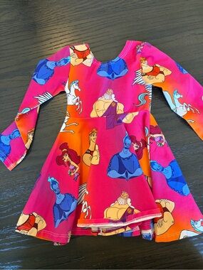 Girls' Pink Disney Hercules Character Twirl Dress